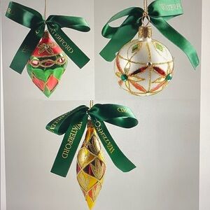 Waterford Sensations Holiday Heirloom Mini Ornament Trio